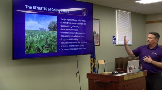 Northwind Solar's delivering a solar 101 info session.